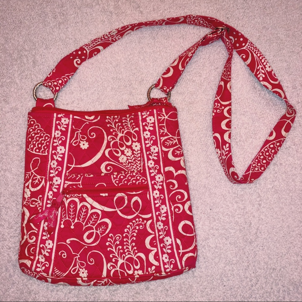 Vera Bradley crossbody pink and white